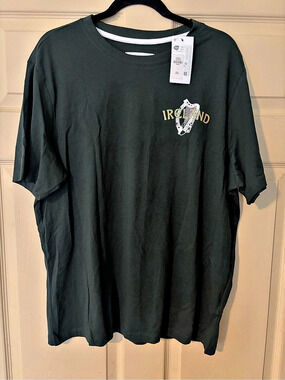 NWT-Primark Ireland Graphic Tee in Green Size Large